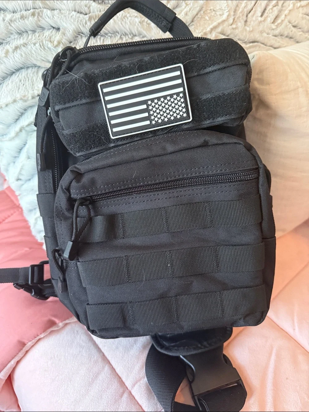 Tactical Black Men's 🎒 backpack - Compact Utility Carry